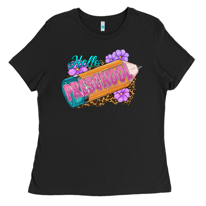 Hello Preschool Ladies Tee by RanaPortraitStore | Teevron