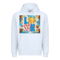 White summer love Premium Hoodie - TumblerDesignByShophia