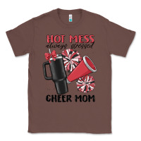Chestnut hot mess always stressed cheer mom Classic Tee - MaliasSmallBusiness