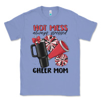 Colony Blue hot mess always stressed cheer mom Classic Tee - MaliasSmallBusiness