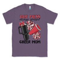 Lavender hot mess always stressed cheer mom Classic Tee - MaliasSmallBusiness