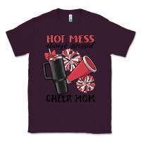 Plum hot mess always stressed cheer mom Classic Tee - MaliasSmallBusiness