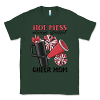 Sports Green hot mess always stressed cheer mom Classic Tee - MaliasSmallBusiness
