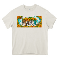 Cream mama sunflower libbey cup Heavy Core Tee - HRA Design Shop