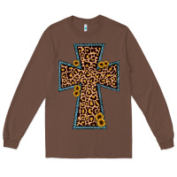 Chestnut leopard sunflower cross Long Sleeve Tee - JahusDesignShop