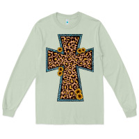 Matcha leopard sunflower cross Long Sleeve Tee - JahusDesignShop