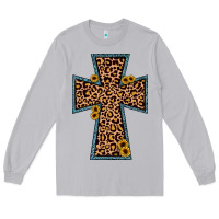 Moon Dust leopard sunflower cross Long Sleeve Tee - JahusDesignShop