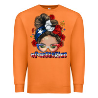 Carrot Puerto Rico messy bun Premium Sweatshirt - NancyCooperArtShop