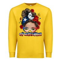 Lemon Puerto Rico messy bun Premium Sweatshirt - NancyCooperArtShop