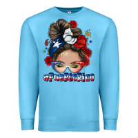 Puerto Rico Messy Bun Premium Sweatshirt | Teevron