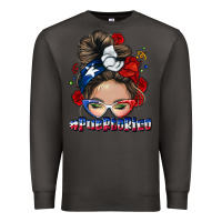 Smoke Puerto Rico messy bun Premium Sweatshirt - NancyCooperArtShop