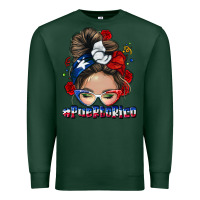 Sports Green Puerto Rico messy bun Premium Sweatshirt - NancyCooperArtShop