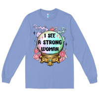 Colony Blue i see a strong woman Long Sleeve Tee - MaliasSmallBusiness