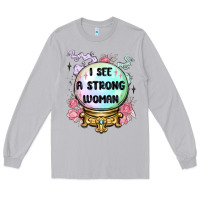 Moon Dust i see a strong woman Long Sleeve Tee - MaliasSmallBusiness