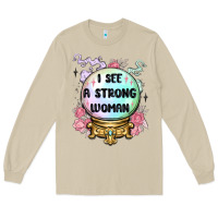 Mushroom i see a strong woman Long Sleeve Tee - MaliasSmallBusiness