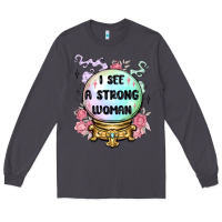 Smoke i see a strong woman Long Sleeve Tee - MaliasSmallBusiness