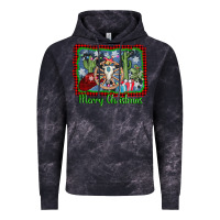 Cloud Black merry christmas western bull skull Vintage Hoodie - AdoDesignShop