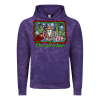 Merry Christmas Western Bull Skull Vintage Hoodie | Teevron