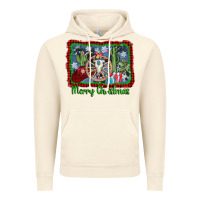 Vintage Artic merry christmas western bull skull Vintage Hoodie - AdoDesignShop