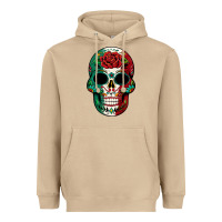 Mushroom Mexican Skull Heavyweight Hoodie - texasbilliewilder