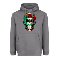 Storm Mexican Skull Heavyweight Hoodie - texasbilliewilder