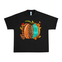 Black Fall leopard pumpkin Urban Heavy Tee - NancyCooperArtShop