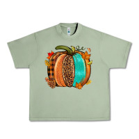 Oil Green Fall leopard pumpkin Urban Heavy Tee - NancyCooperArtShop