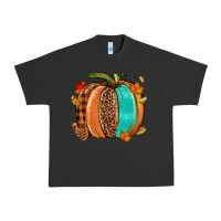 Pigment Black Fall leopard pumpkin Urban Heavy Tee - NancyCooperArtShop
