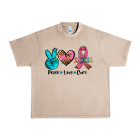 French Oak peace love  cure Urban Heavy Tee - AdoDesignShop