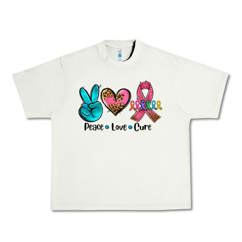 Peace Love  Cure Urban Heavy Tee by AdoDesignShop | Teevron