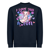 Navy love you a lotl Heavyweight Sweatshirt - MaliasSmallBusiness