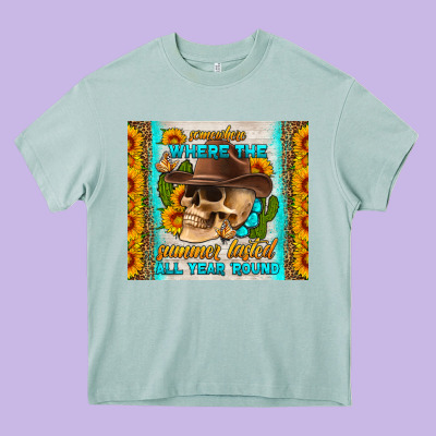 Somewhere Where The Summer Lasted All Year Around Tumbler Heavy Core Tee Designed By Hra Design Shop