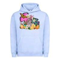 Pigment Grape Ice Easter rabbits and cross Urban Hoodie - OliviaCreatesArt