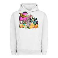 Pigment Lunar Rock Easter rabbits and cross Urban Hoodie - OliviaCreatesArt