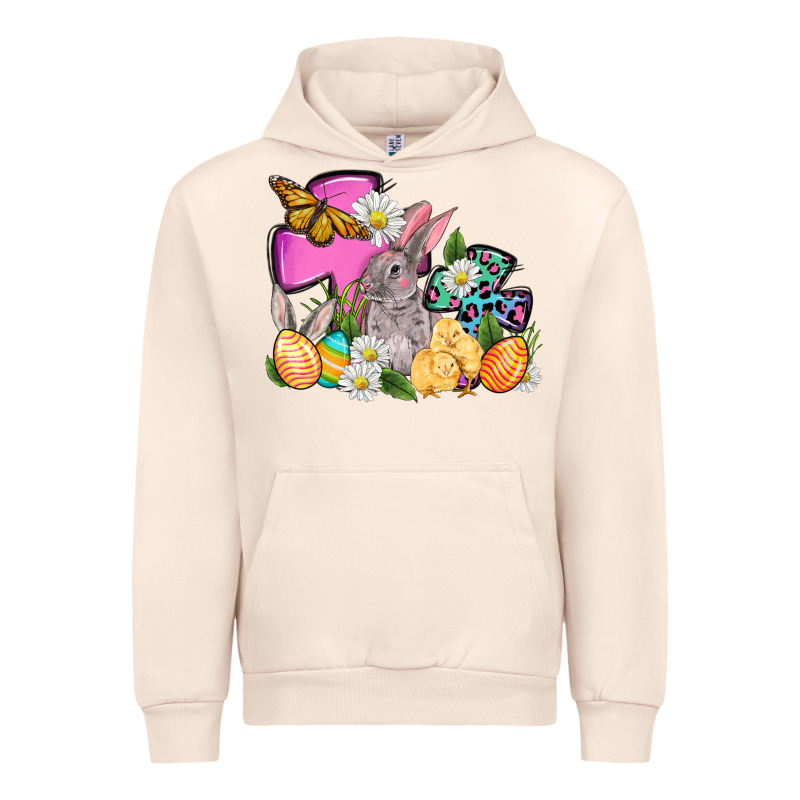 Easter Rabbits And Cross Urban Hoodie by OliviaCreatesArt | Teevron