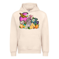 Sandshell Easter rabbits and cross Urban Hoodie - OliviaCreatesArt