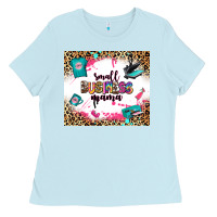Baby Blue small business mama Ladies Tee - Zillion Design Studio