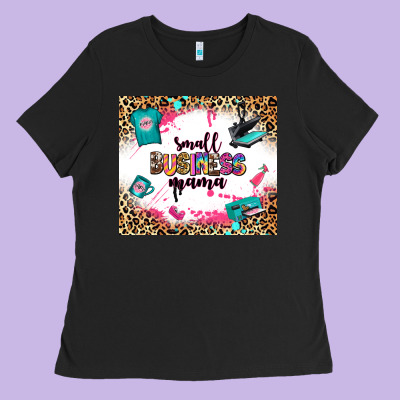Small Business Mama Ladies Tee Designed By Zillion Design Studio