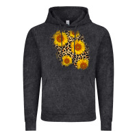 Vintage Black leopard sunflower patch Vintage Hoodie - AdoDesignShop