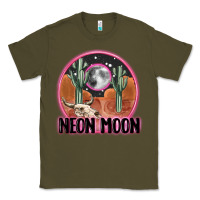 Army Green neon moon Classic Tee - MaliasSmallBusiness