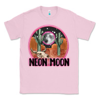 Bubblegum Pink neon moon Classic Tee - MaliasSmallBusiness