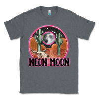 Charcoal Heather neon moon Classic Tee - MaliasSmallBusiness