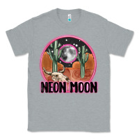 Heather Grey neon moon Classic Tee - MaliasSmallBusiness
