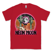 Red neon moon Classic Tee - MaliasSmallBusiness
