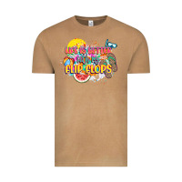 Vintage Camel Life is better with my flip flops Vintage Tee - NancyCooperArtShop