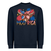 Navy moo rica Heavyweight Sweatshirt - MaliasSmallBusiness