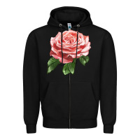 Black America Rose Zipper Hoodie - LillyAllenDesigns