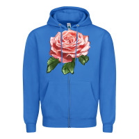 True Royal America Rose Zipper Hoodie - LillyAllenDesigns