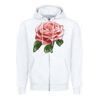 White America Rose Zipper Hoodie - LillyAllenDesigns