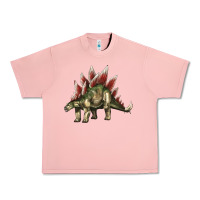 Salmon Stegosaurus Urban Heavy Tee - LillyAllenDesigns